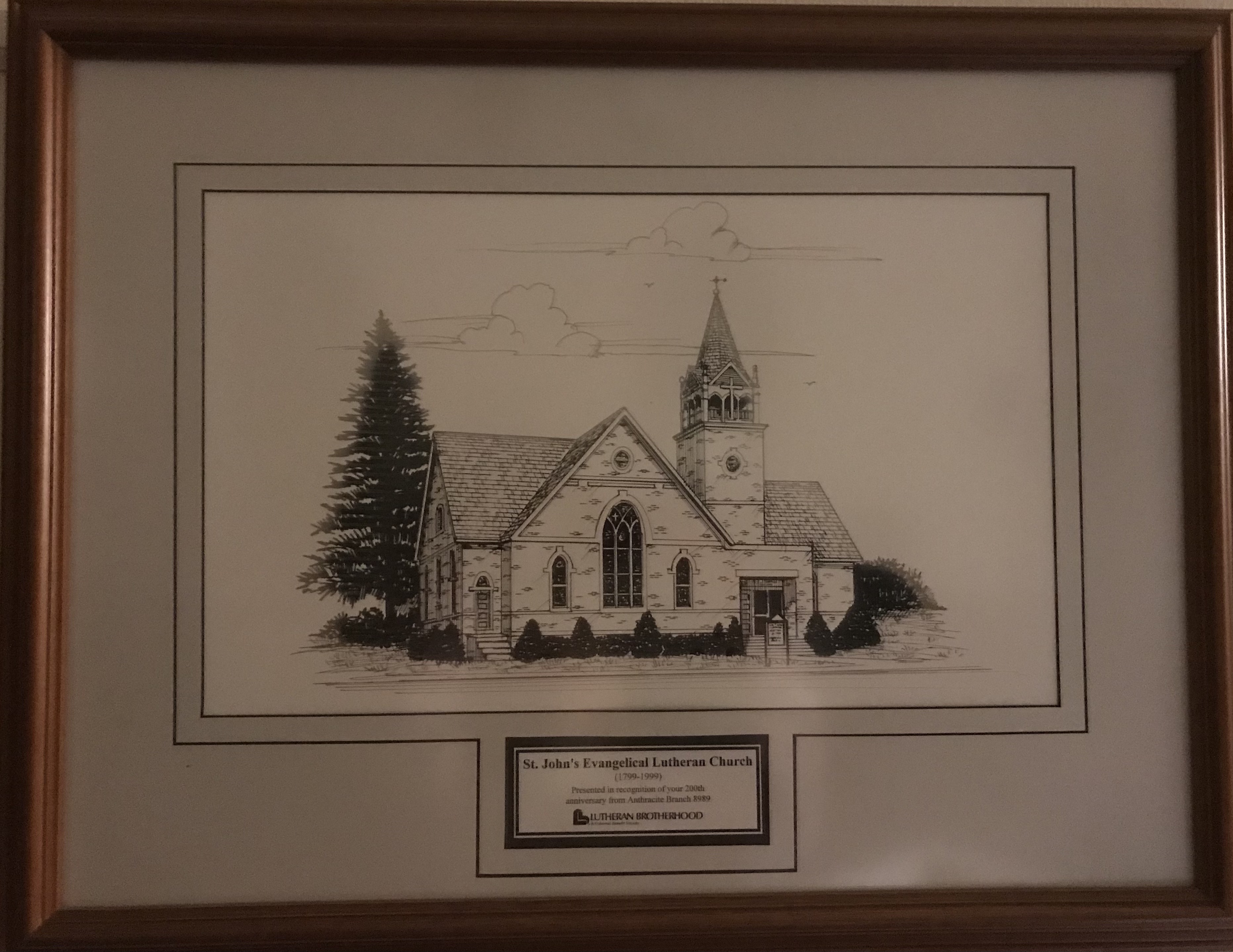 Framed Photo of Old Church