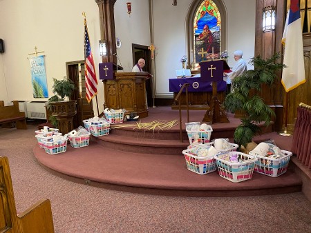 Church Altar with Gifts